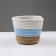 Kashpo wicker "Namibia", 17.5x17.5x16 cm, natural, blue, white