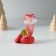 Polystone souvenir "Snake with a symbol of wealth" mix 4x3.5x6.5 cm