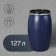 Food barrel, 127 l, with a lid, blue, Open top