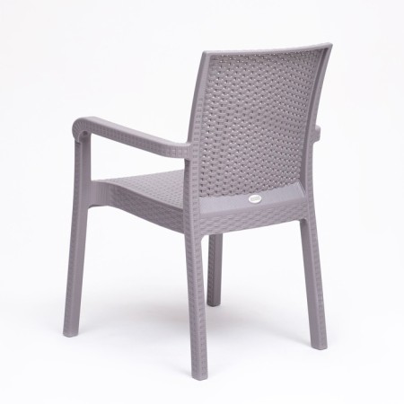 Gardener armchair "rattan" 57 x 57 x 87 cm, gray-2
