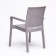 Gardener armchair "rattan" 57 x 57 x 87 cm, gray