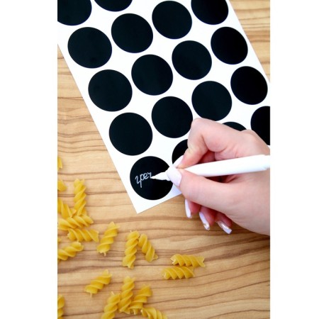 Stickers Waterproof "Circle", set of sheets 5 pcs., Cretaceous marker, diameter 1 stickers - 38 mm-1