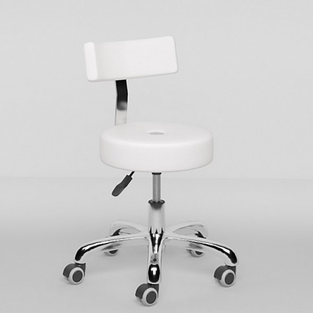 The chair for the master Romano is low, the color is white-1