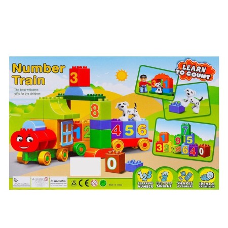 Designer "numerical train", learning to count, 50 details-2