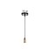John Lamp 1x40W E27 Black/Brown 17.5x15.5x42 (142) cm