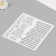 Plastic stencil "bricks" 15x15 cm
