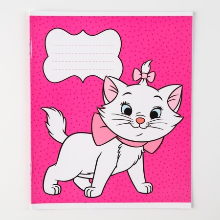 A set of notebooks 10 pieces, 12 sheets, in a cage, cover covered paper, cats aristocrats-4
