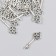 Decor for creativity Metal "Key 4 hearts" silver 0.9x2.5 cm