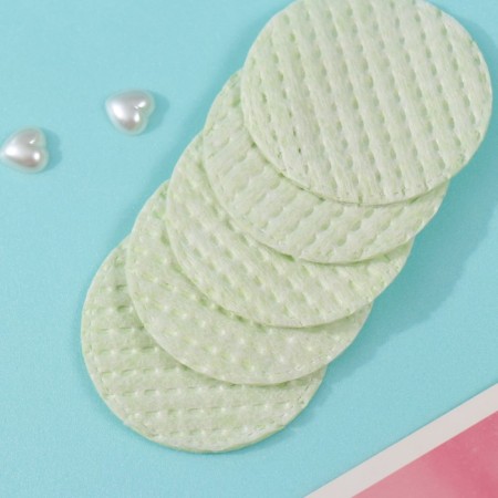 Green cotton pads 120 pcs in the p/e package-2