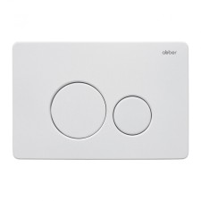 ABBER AC0121MW flushing button, for hidden installation systems, white, matte