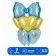 Set of foil balls "Bow", 7 pcs.
