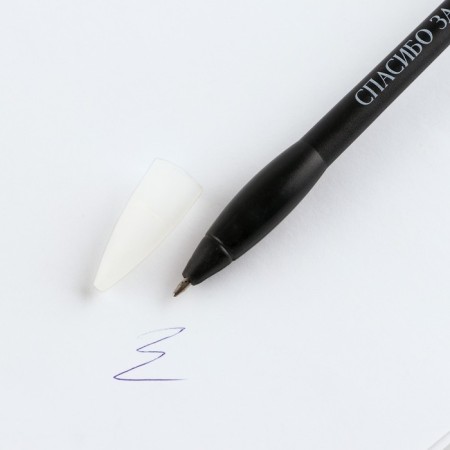 Gift set to the “best teacher”: a diary and a bell handle (ball, blue paste, 1 mm)-11