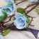 Artificial flowers "Rose mini carnival" 70x4 cm, blue