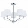Ceiling EVOLUCE lamp. Sle107602-05. Grinda. 5x40 watts, E14, 60x60x44 cm, chromium color