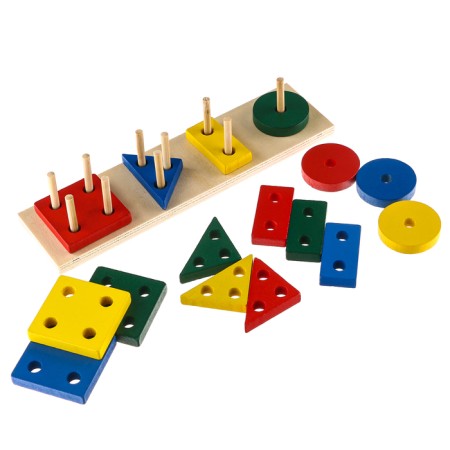 Pyramid logical "figures", glossy color-3