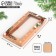 Box for chocolate "spruce branches", with a window, 9.4 x 1.7 x 18.4 cm, New Year