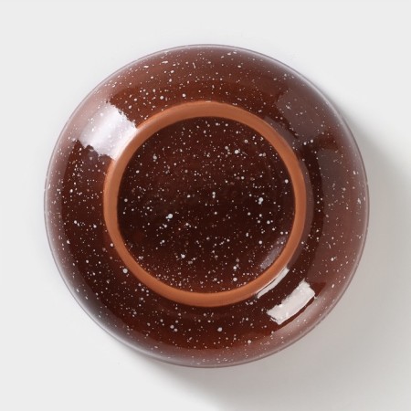Saladnik "Marble", d = 19 cm, brown color-3