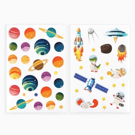 A set of stickers with the coloring "Cosmos", 44 pcs, 14.5 x 21 cm-1