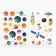 A set of stickers with the coloring "Cosmos", 44 pcs, 14.5 x 21 cm