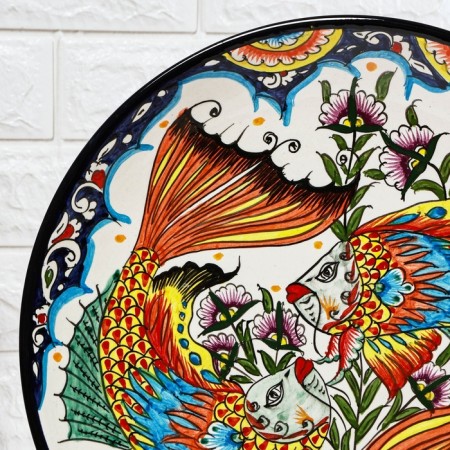 Largan Rishtan ceramics "Fish", 32 cm-3
