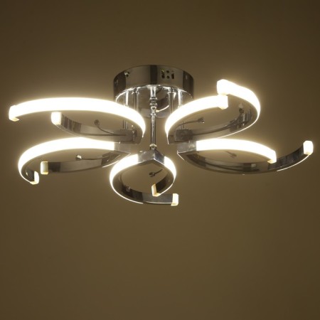 Causteen with FDD "Sylvia" 5xled 70W 3000-6000k Dimmer, chrome 56x56x11 cm Bayerluux-4