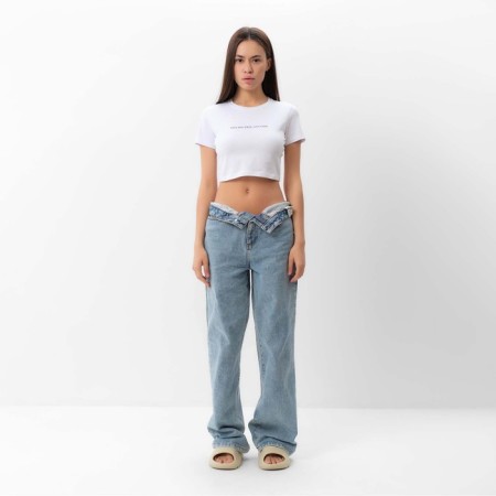 T -shirt Women's shortened MIST FREE, p. M (44-46)-1