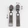 Automatic castle for lightning "Spiral", No. 3, 10 pcs, color black nickel
