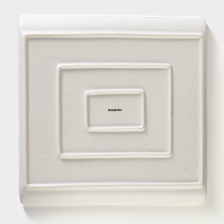 Porcelain dish for supply to Magistro Slate, 27.5 × 27.5 cm, white color-3