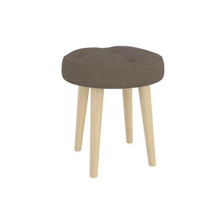 Bange-Taburetka "Oreo", 390 × 390 × 480 mm, velor, nut color-1