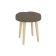 Bange-Taburetka "Oreo", 390 × 390 × 480 mm, velor, nut color