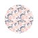 Pareo and beach rug "Tender composition", d = 150 cm