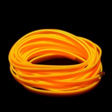 Cartage neon thread for lighting salon, feeder 12 V, 7 m, yellow