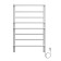 Terminus heated towel rail "Euromix" P8, 500x800 mm, on the right, white matte