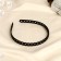 Hair cap "night" Big links, 1 cm, black