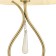 Madeline table lamp, 1x40W E14, brass color