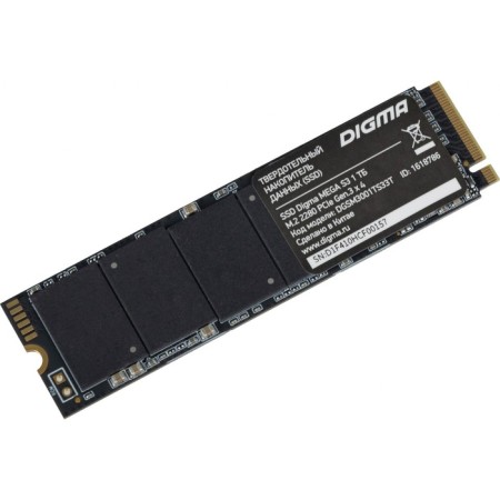 SSD Digma PCIE 3.0 X4 1TB DGSM3001TS33T MEGA S3 M.2 2280