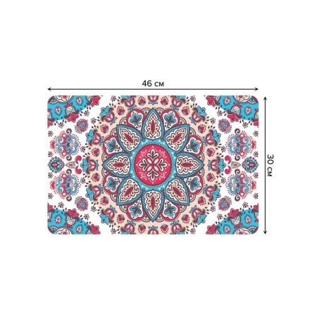 A set of napkins for setting the Eastern Tale table, rectangular, rounded edges, size 30x46 cm, 4 pcs-2