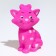 Brying toy "cat" for dogs, 10 cm, pink