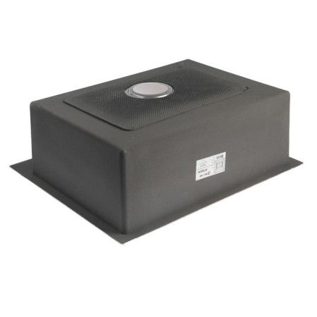 Kitchen sink Aflorn Af96050, Sredal, S = 3.0 and 0.8 mm, 60x50x22 cm, siphon, satin-3