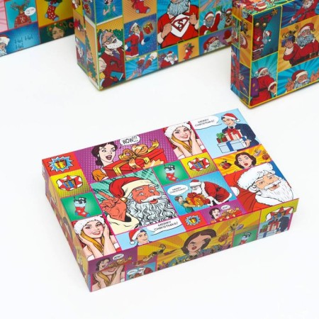 Set of boxes 4 in 1 "ROP -Art New Year", 30 x 20 x 8 - 24 x 14 x 5 cm-3