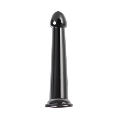 Unrealistic phallimitator Jelly Dildo L Toyfa Basic, TPE, Black Color, 20 cm-1