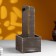 Kashpo - wooden box 13.5x13.5x30 cm brown Provence