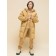 Coat for girls, height 146 cm, beige color
