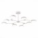 Ceiling light LED, 8x10W, 32x111.5 cm, white color