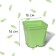 Pot for seedlings, 3 l, d = 16 cm, h = 16 cm, green, greengo