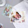Volumetric postcard "Happy Birthday!" butterflies, glitter, a5