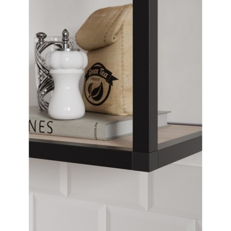 Hinged shelf 600, 600x250x360, black muar/oak sonom-1