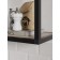 Hinged shelf 600, 600x250x360, black muar/oak sonom