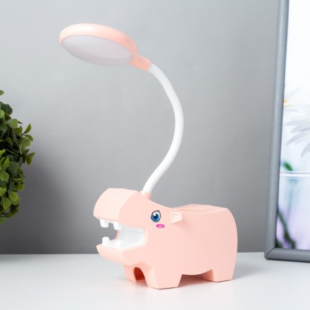 Hippo "Hippo" LED USB AKB Pink 7.5x13x29 cm Risalux