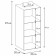 Organizer suspended for storing things Polini Home, 3 shelves, 30x30x90 cm, color gray color